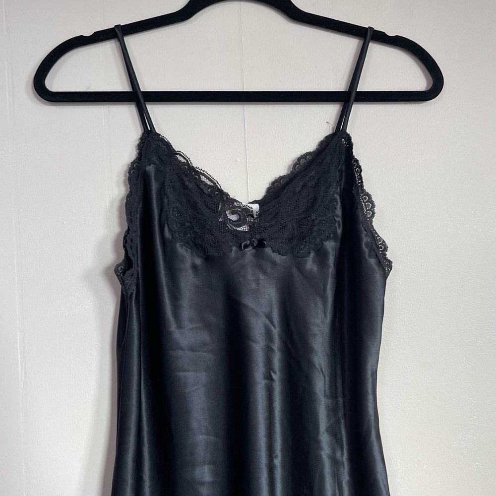 Vintage Midnight Satin Mini Dress
